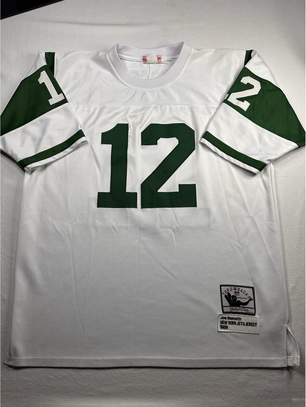 Joe Namath #12 Jersey New York Jets 1968 Mitchell & Ness NFL Throwbacks